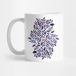 Seasonal branches and berries -  purple Mug
